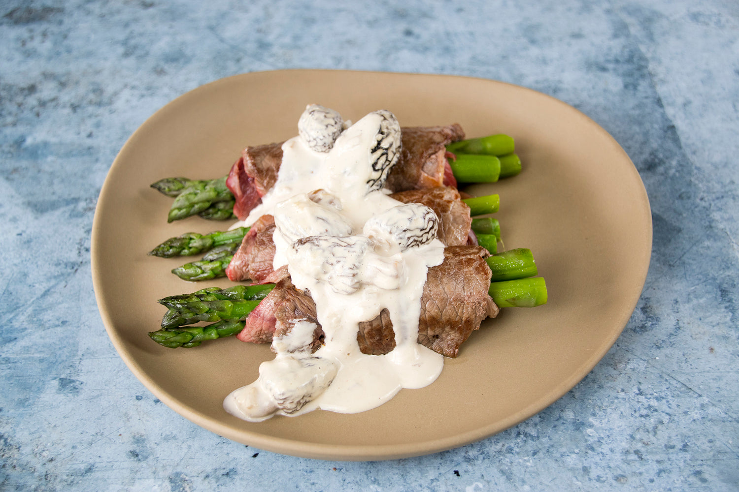 Veal paupiettes with morels